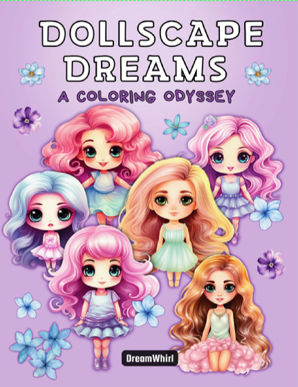 DollScape Dreams, A Coloring Odyssey